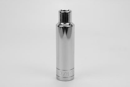 3/8" 1/2" Drive 6 Point Fractional Deep Chrome Socket