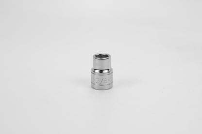3/8" 3/8" Drive 6 Point Fractional Standard Chrome Socket