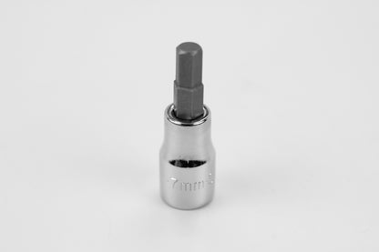 7 mm 3/8" Drive Hex Chrome Bit Socket