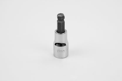 8 mm 3/8" Drive Hex Ball Chrome Bit Socket