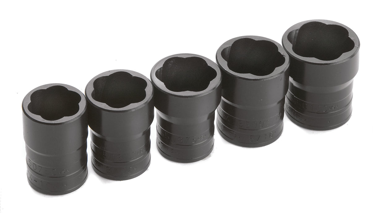 SK875 - 5 Piece, 1/2" Drive TurboSocket Fastener Removal Set