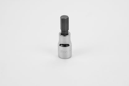 9 mm 3/8" Drive Hex Chrome Bit Socket
