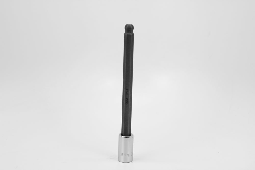 9 mm 3/8" Drive Long Ball Hex Chrome Bit Socket