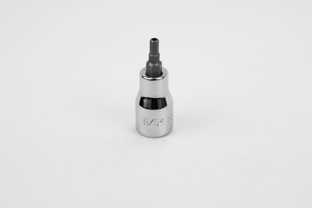 9/64" 3/8"  Drive Tamper-Proof Hex Chrome Bit Socket