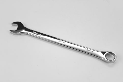 16 mm 6 Point Metric Long Combination Chrome Wrench